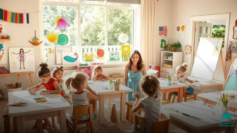 aula de desenho infantil