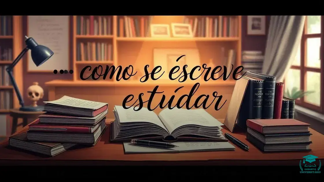 como se escreve estudar: Dicas que você precisa conhecer!