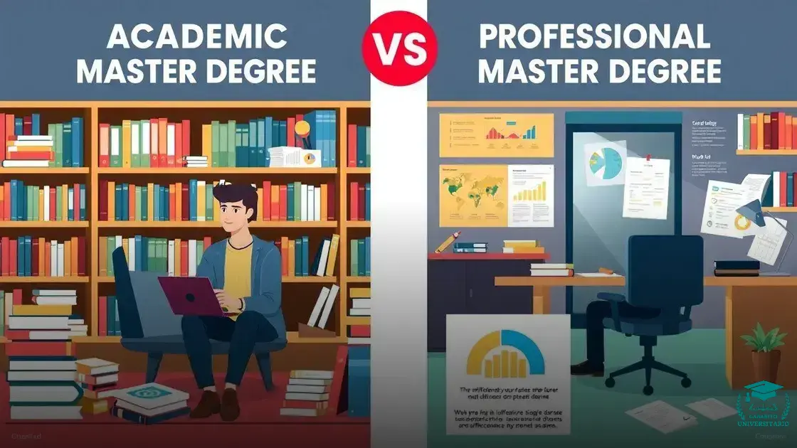 Qual a diferença entre mestrado academico e profissional? Descubra!